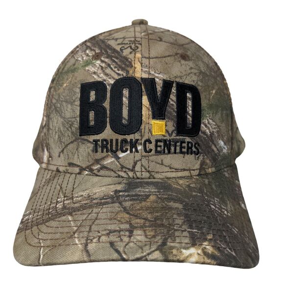 Boyd Truck Centers Men's Snapback Camo Hat Multicolor Embroidered Logo - Picture 1 of 7